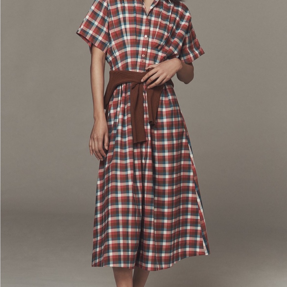 Anthropologie Tobi Midi Shirt Dress by Exquise. Size Medium Petite. Brand new!!